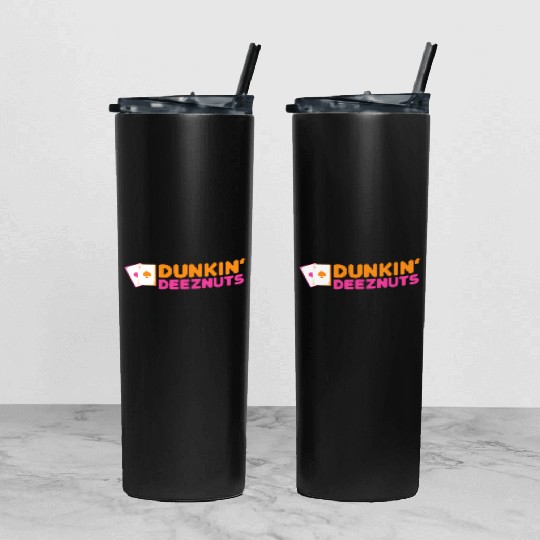 Dunkin Deez-Nuts Pocket Aces Tumbler With Lid And Straw