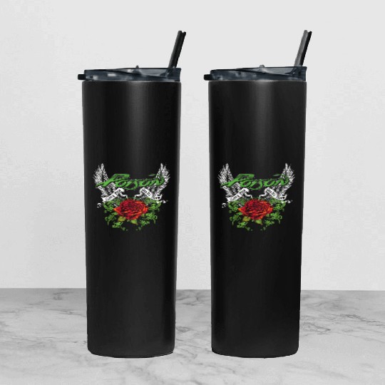 Poison Thorns Wings Tumbler With Lid And Straw