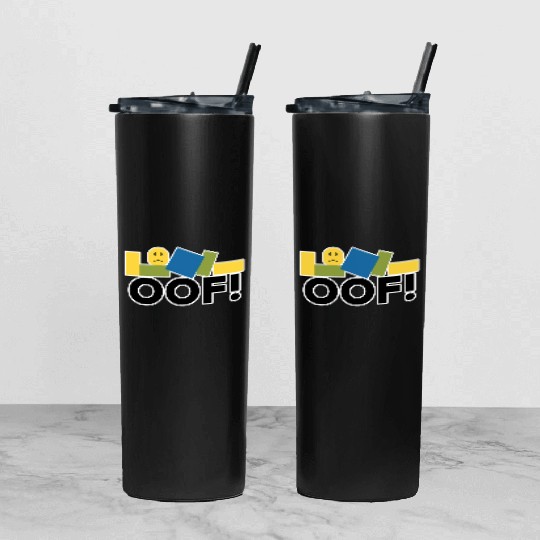 Jenr8D Oof Grey Small Tumbler With Lid And Straw