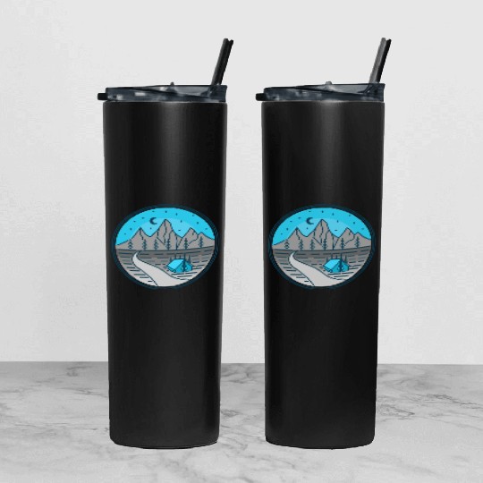 Mountain Nightwing Tumbler With Lid And Straw
