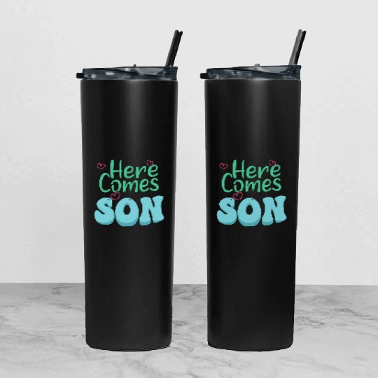 Here Comes The Son Tumbler With Lid And Straw