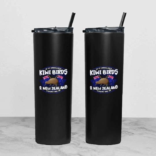 Bird Lover Endangered Species Kiwi Bird Tumbler With Lid And Straw