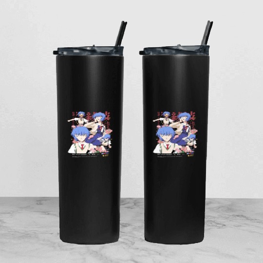 Rei Ayanami Tumbler With Lid And Straw