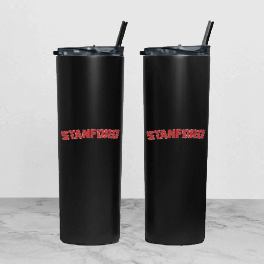 Vintage Retro Stanford Distressed California Ca Tumbler With Lid And Straw