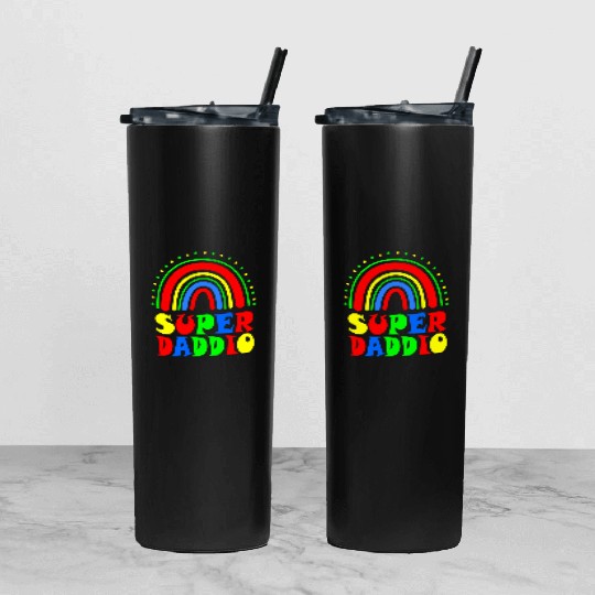 Super Daddio Tumbler With Lid And Straw
