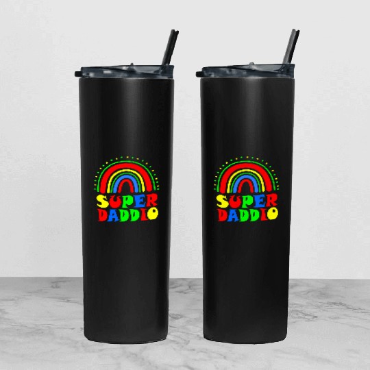 Super Daddio Tumbler With Lid And Straw