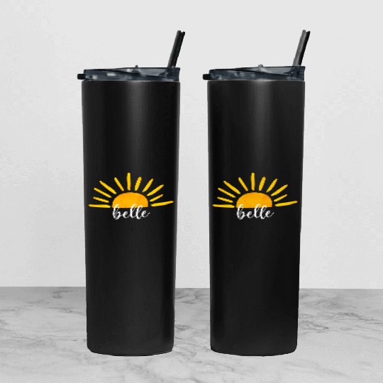 Belle Of The First Trip Around The Sun Tumbler With Lid And Straw
