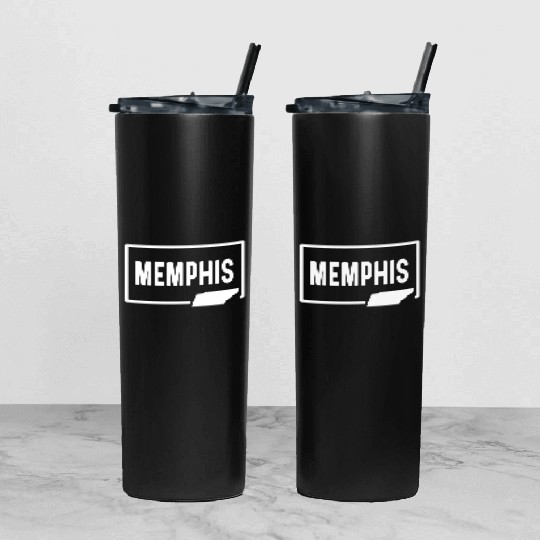 Memphis Tennessee Tn - Home Hometown Vacation Tumbler With Lid And Straw