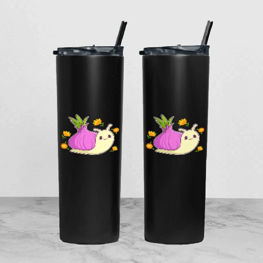 Aesthetic Kawaii Onion Tumbler With Lid And Straw
