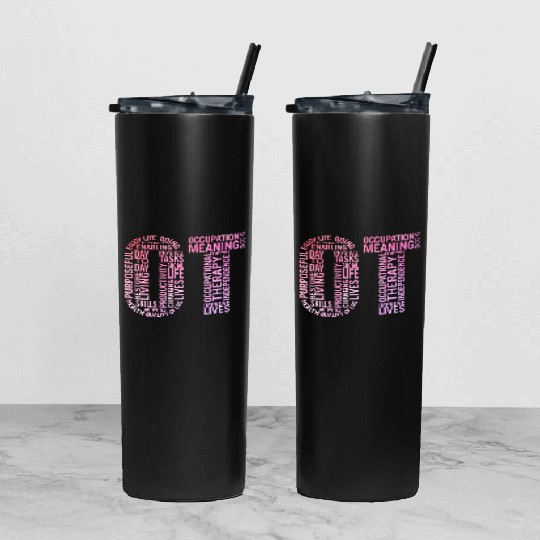 Occupational Therapy Ot Tumbler With Lid And Straw