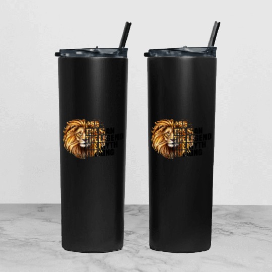 The Man the Legend Lion Tumbler With Lid And Straw
