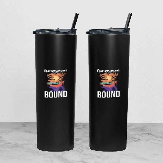 Bride Groom Vacation Newlywed Couple Honeymoon Tumbler With Lid And Straw