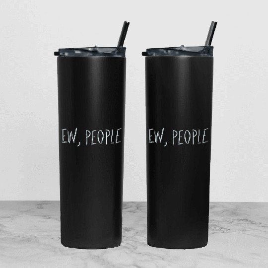 ew people vintage summer Tumbler With Lid And Straw