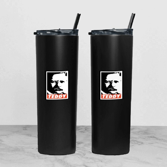 Teddy Roosevelt Tumbler With Lid And Straw