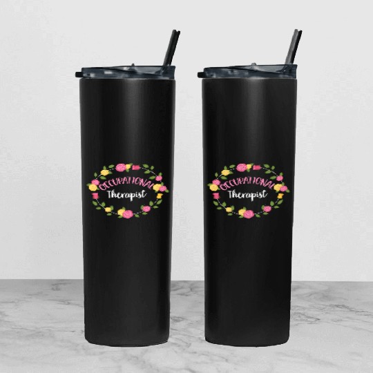 Occupational Therapy Ot Occupational Therapist Tumbler With Lid And Straw