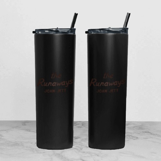 The Runaways Joan Jett Tumbler With Lid And Straw