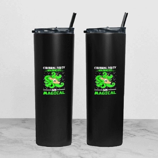 Cerebral Palsy Warriors Are Magical Unicorn Lover Tumbler With Lid And Straw