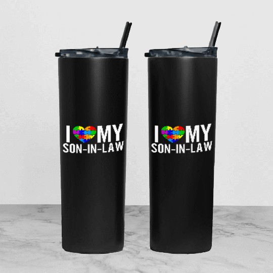 I Love My Son-In-Law Tumbler With Lid And Straw