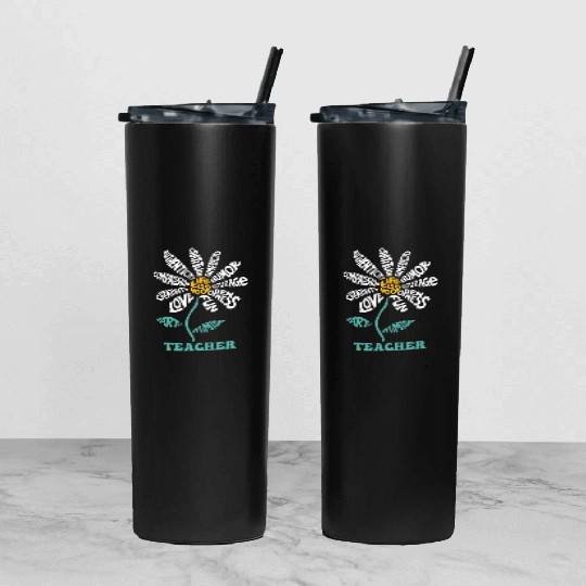 Life-is Good Teacher Humor Courage Openness Fun Lo Tumbler With Lid And Straw
