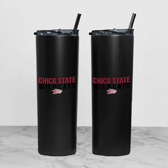 Chico State Wildcats Tumbler With Lid And Straw