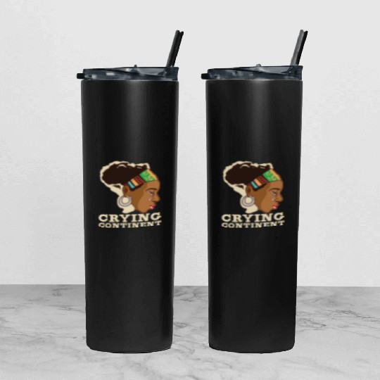 Afro Black Girl Pride Afro Girl Afrocentric Melani Tumbler With Lid And Straw