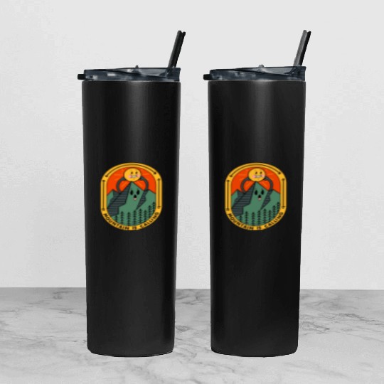 Mountain Is Calling Tumbler With Lid And Straw