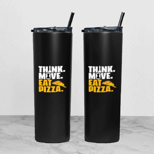 Funny Board Game Grandmaster For A Pizza Lover Tumbler With Lid And Straw