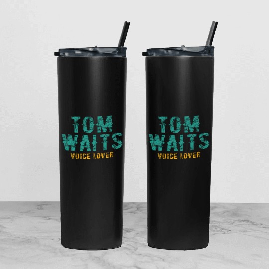 Tom Waits Voice Lover Retro Tumbler With Lid And Straw