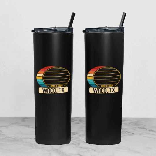 Total Solar Eclipse Texas Waco April 28 2024 Tumbler With Lid And Straw