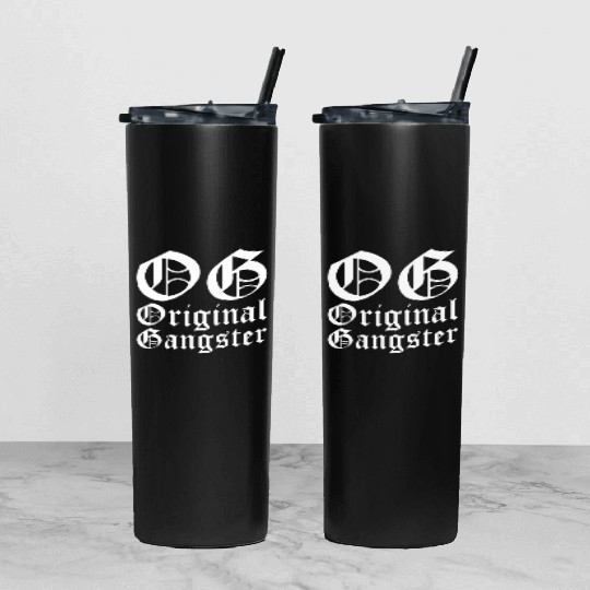 OG Original Gangster Tumbler With Lid And Straw