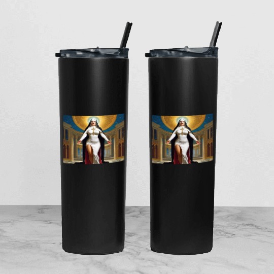 Holy Ghost Tumbler With Lid And Straw