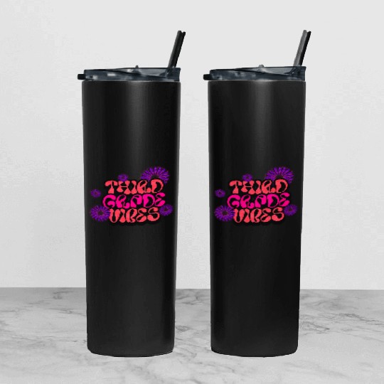 Fourth Grade Vibes for School Guys Neon Colors Tumbler With Lid And Straw