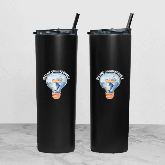 Become Ungovernable Cute Anarchist Save The Tumbler With Lid And Straw