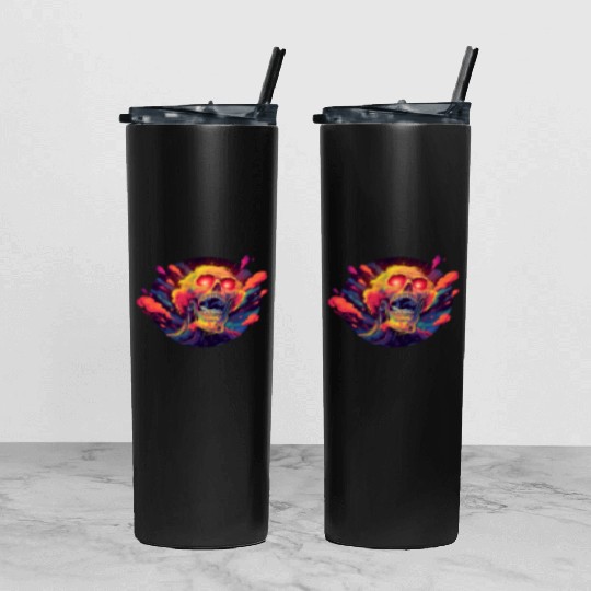 Ghost Kings' Colorful Saga Tumbler With Lid And Straw
