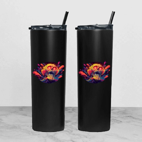 Ghost Kings' Colorful Saga Tumbler With Lid And Straw