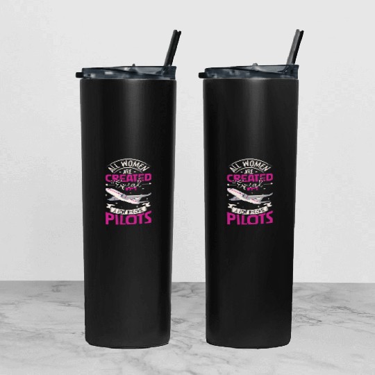 Pilot Aviation Airplane Airline Future Pilots Tumbler With Lid And Straw