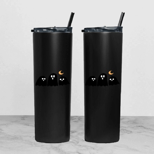halloween 3 black Tumbler With Lid And Straw