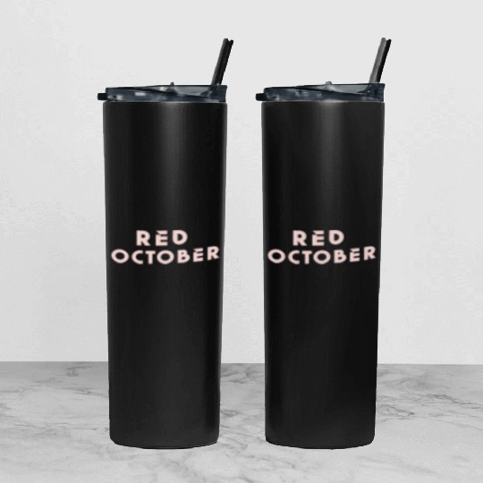 Red october phillies Tumbler With Lid And Straw