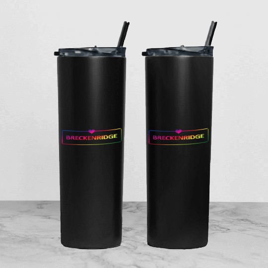 Breckenridge Colorado Usa Tumbler With Lid And Straw