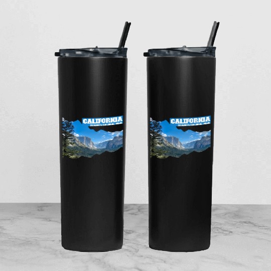 California – Yosemite National Park Tumbler With Lid And Straw