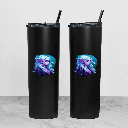 Enchanted Spectrum Elf Tumbler With Lid And Straw