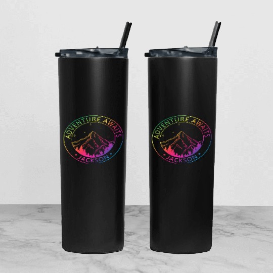 Jackson Jackson Hole Valley Wyoming Usa Adventure Tumbler With Lid And Straw