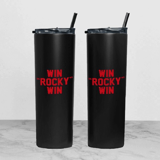 Win Rocky Win Tumbler With Lid And Straw