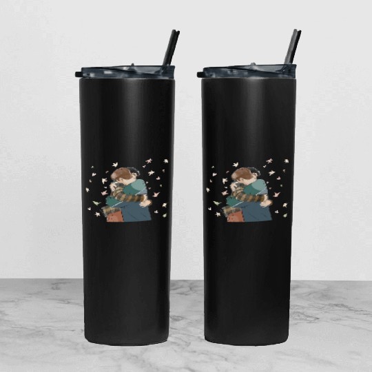 Heartstopper in love Tumbler With Lid And Straw