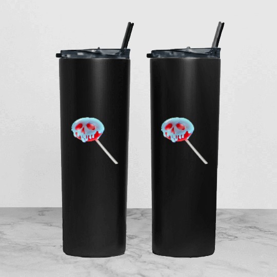 Poison Apple Halloween Candy Lollipop Tumbler With Lid And Straw