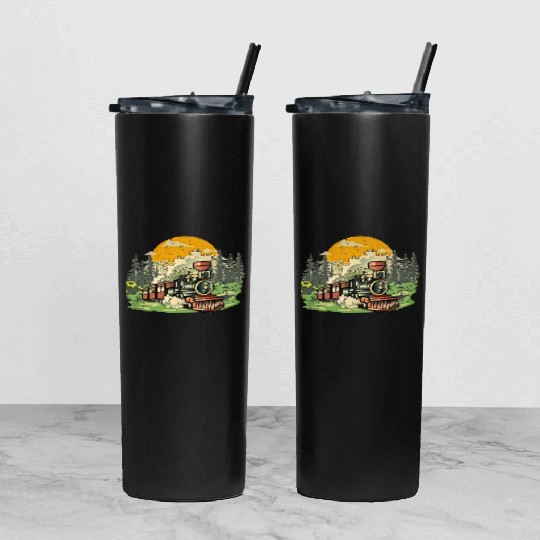 Christmas North Pole Polar Express All Abroad Xmas Tumbler With Lid And Straw