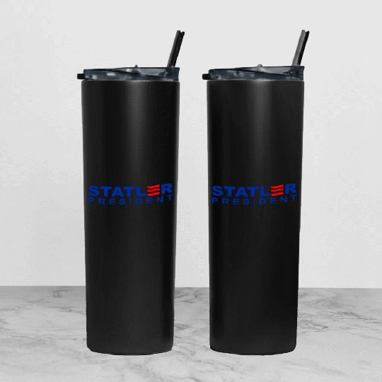 Statler and Waldorf For President Tumbler With Lid And Straw