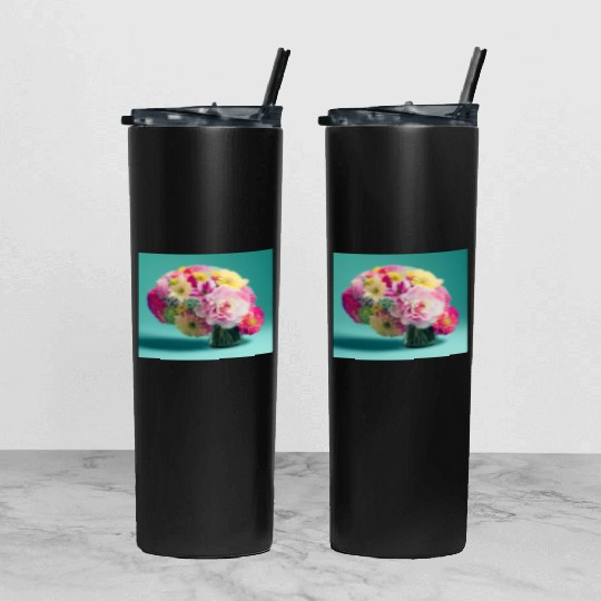 Default flowers brains spring 0 Tumbler With Lid And Straw