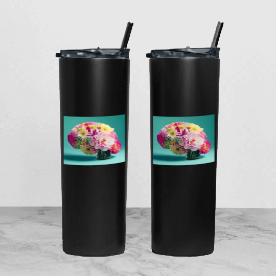 Default flowers brains spring 0 Tumbler With Lid And Straw