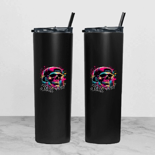 Totenkopf Stay cool Tumbler With Lid And Straw
